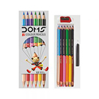 doms bi-colour pencil 12 shades